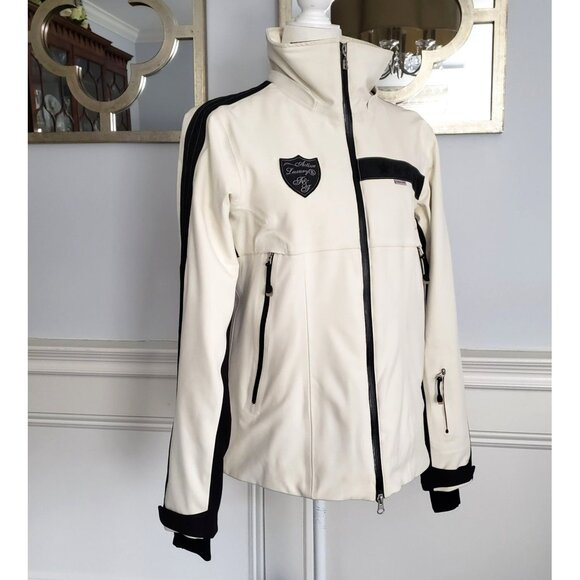 Bogner Fire + Ice Womens Ski Snowboard Jacket White Black Thinsulate Waterproof - Picture 1 of 15